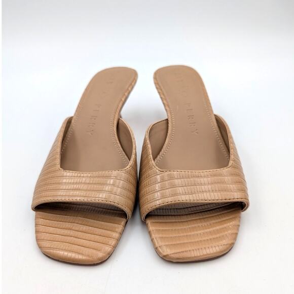 Katy Perry The Ladie Kitten Heel Slide Sandal Women's Caramel Size US7.5M EU37.5 - Picture 2 of 9